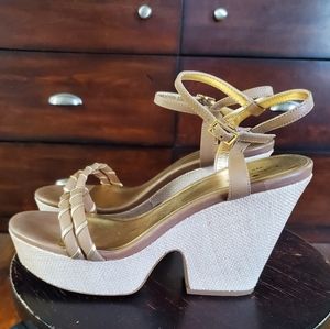 Kate Spade Y2K vintage chunky wedge sandals